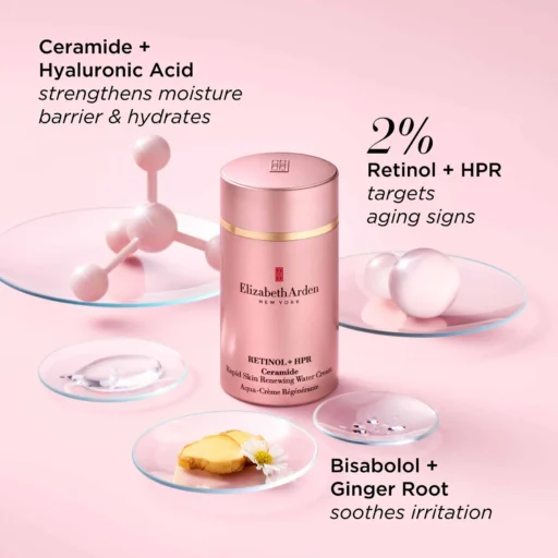 Elizabeth Arden Retinol + HPR Ceramide Water Cream - Image 6