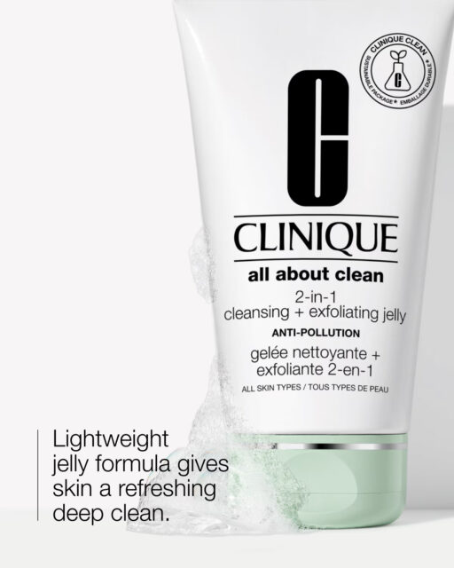 Clinique All About Clean™ 2-in-1 Cleansing + Exfoliating Jelly - Image 2