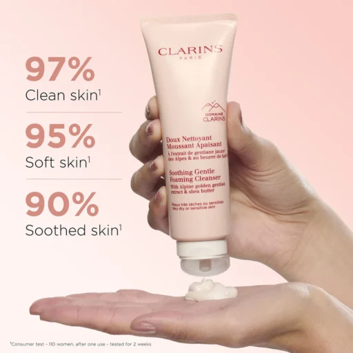 Clarins Soothing Gentle Foaming Cleanser - Image 2