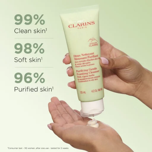 Clarins Purifying Gentle Foaming Cleanser - Image 2