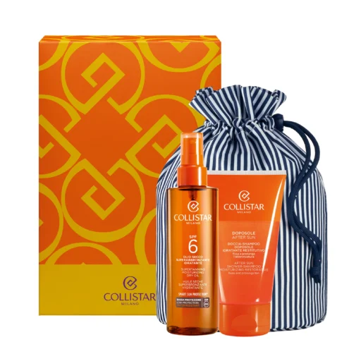 Collistar Supertanning Moisturizing Dry Oil SPF 6 Gift Set