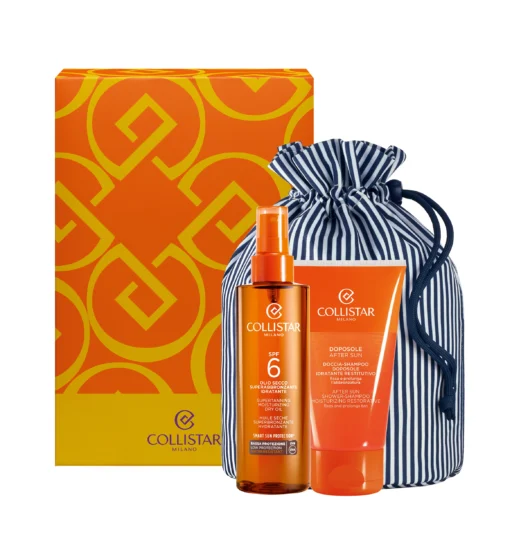 Collistar Supertanning Moisturizing Dry Oil SPF 6 Gift Set
