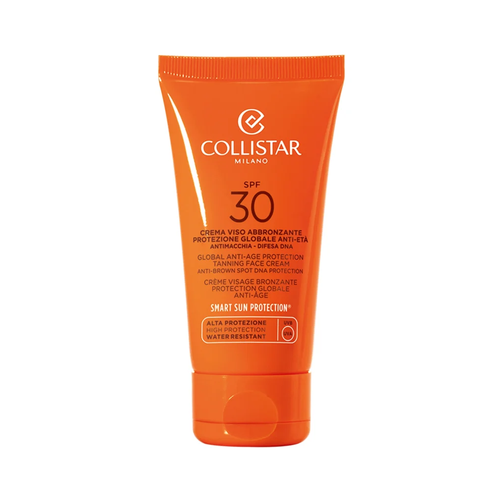 Collistar Global Anti-Age Protection Tanning Face Cream SPF 30, water resistant