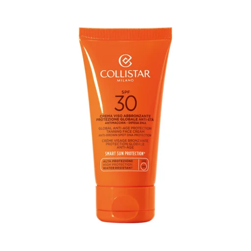 Collistar Global Anti-Age Protection Tanning Face Cream SPF 30, water resistant