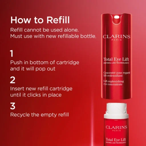 Clarins Total Eye Lift Eye Cream for Firming, Wrinkles, Dark Circles + Puffiness - Image 9