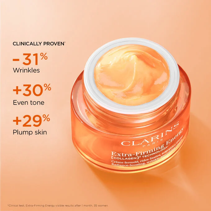 Clarins Extra-Firming Energy Moisturizer with Collagen Polypeptide + Niacinamide - Image 2