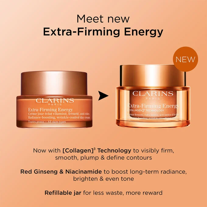 Clarins Extra-Firming Energy Moisturizer with Collagen Polypeptide + Niacinamide - Image 8