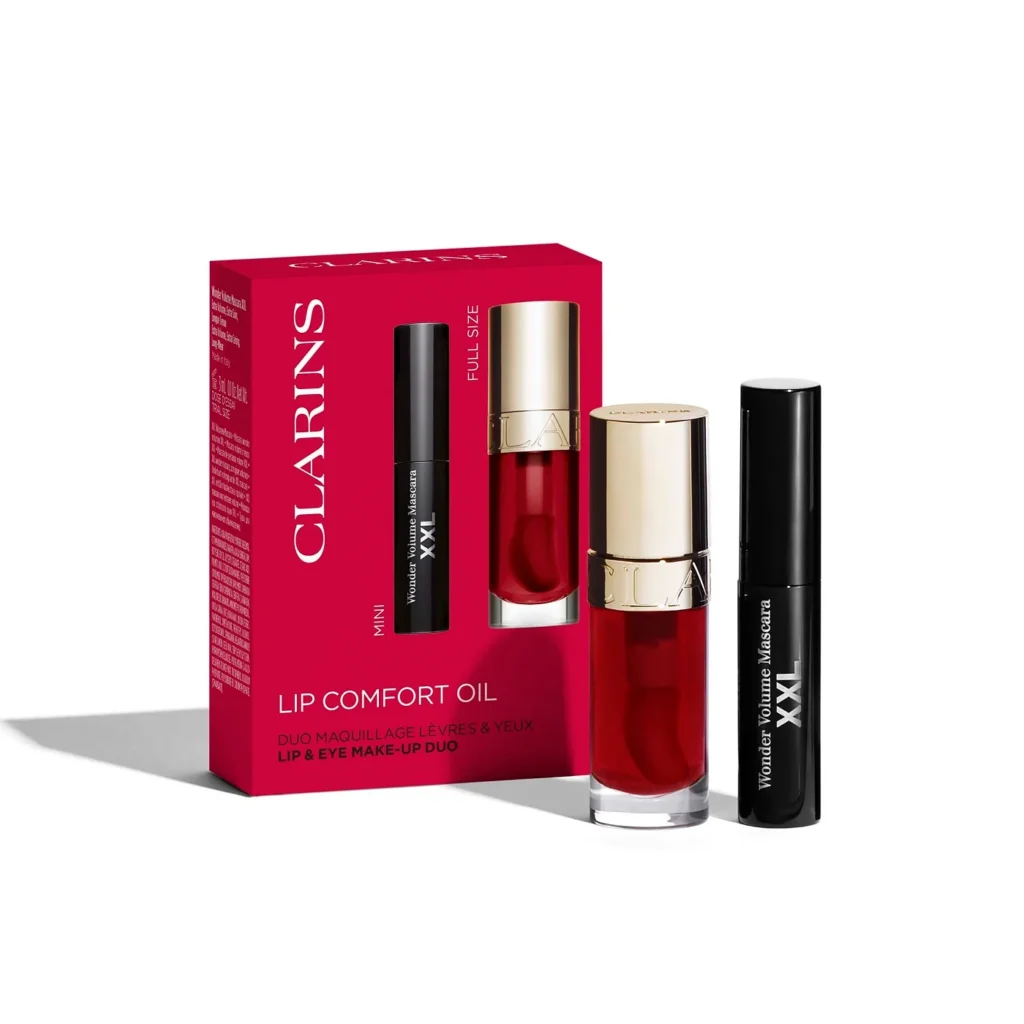 Clarins Lip Comfort Oil and Wonder Volume XXL Gift Set