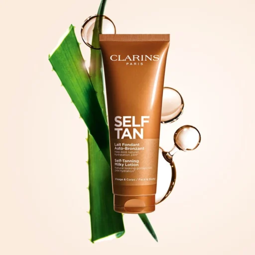 Clarins Self-Tanning Milky Lotion Face + Body Tanner